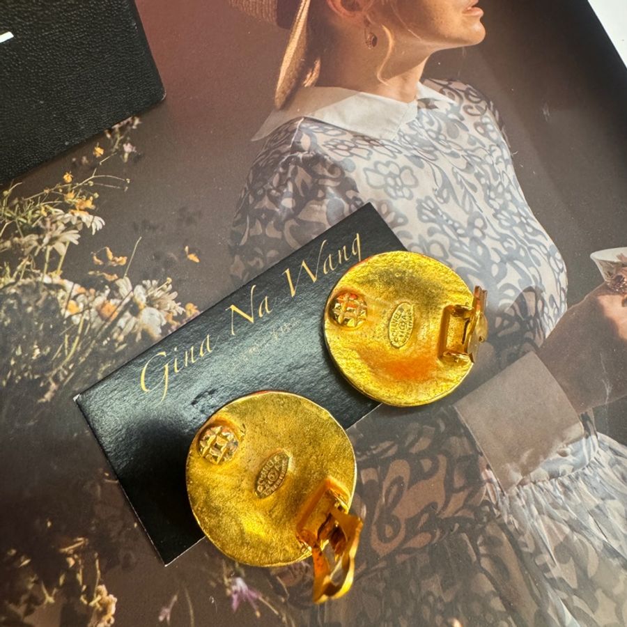 Chanel vintage 葡萄藤耳夾/古董藏家收藏/王吉娜古董精品-4