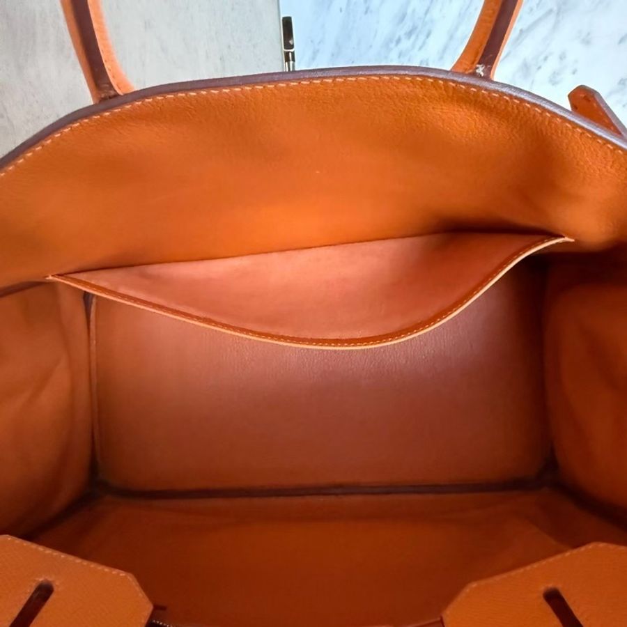 HERMES HAC32愛馬仕橘手提包-28