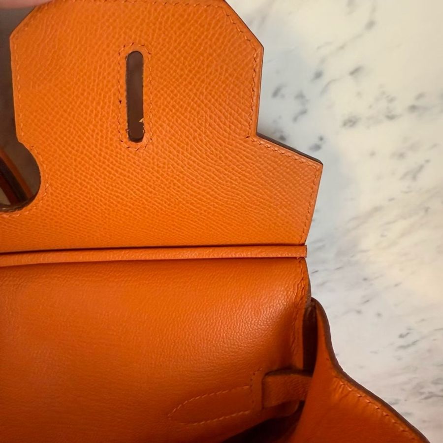 HERMES HAC32愛馬仕橘手提包-29