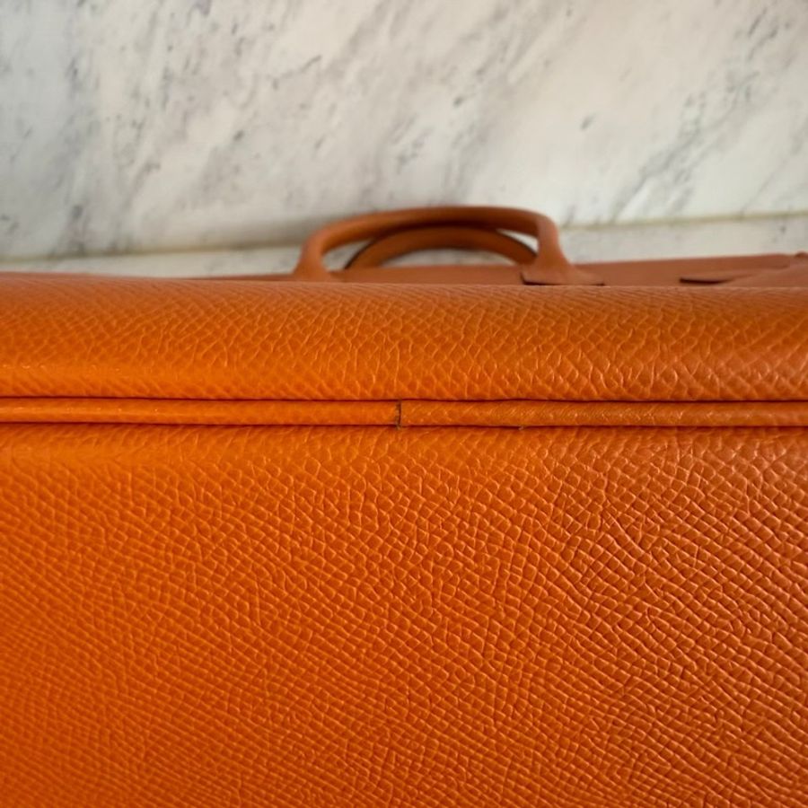 HERMES HAC32愛馬仕橘手提包-49