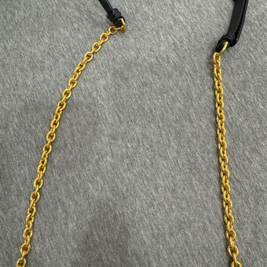 DIOR(迪奧) 30Montaigne 蒙田 EAST-WEST 老花 帆布 金扣 鏈條包-32