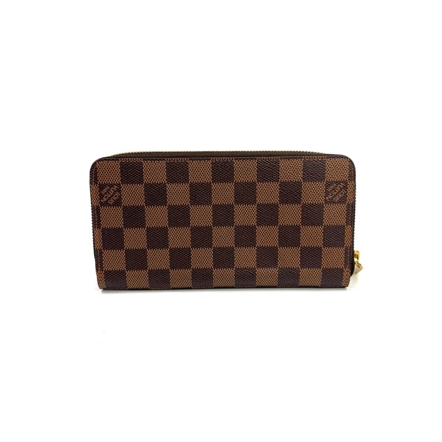 LV 咖棋盤格金釦ㄇ拉8卡長夾 N60015-1