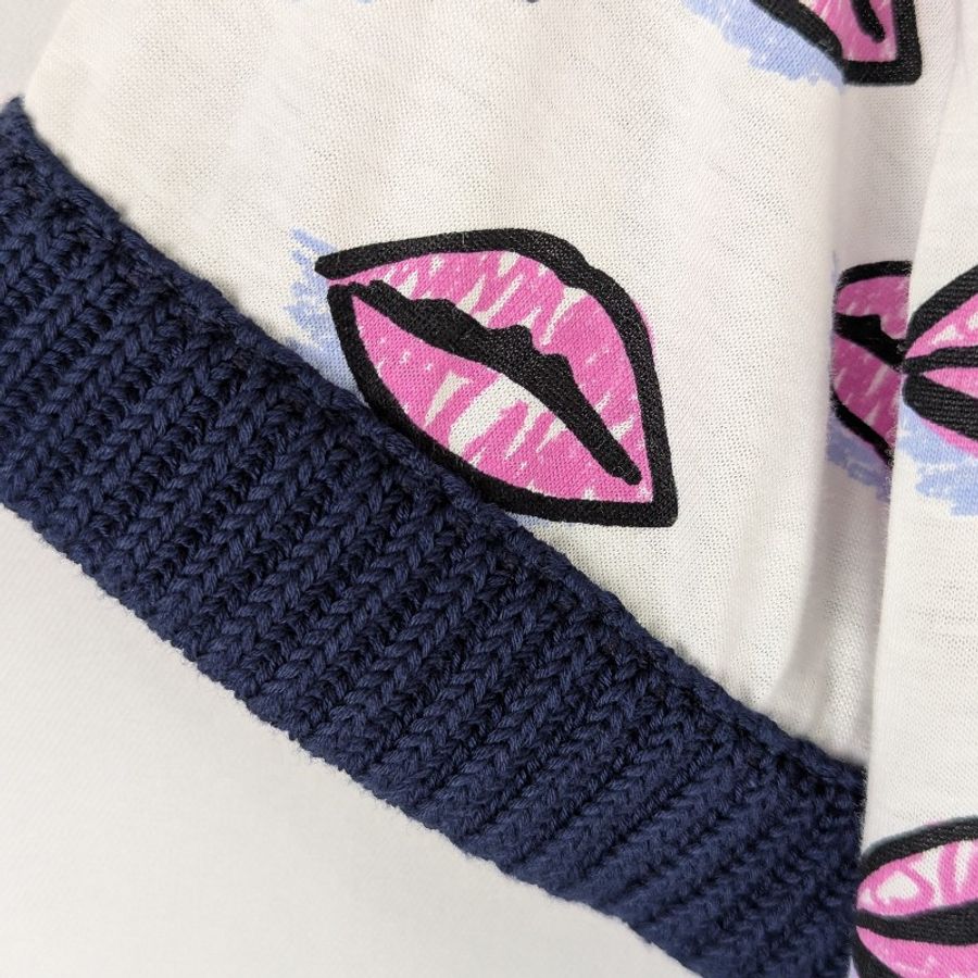 莉亞精品♡Prada 滿版唇印短T-2