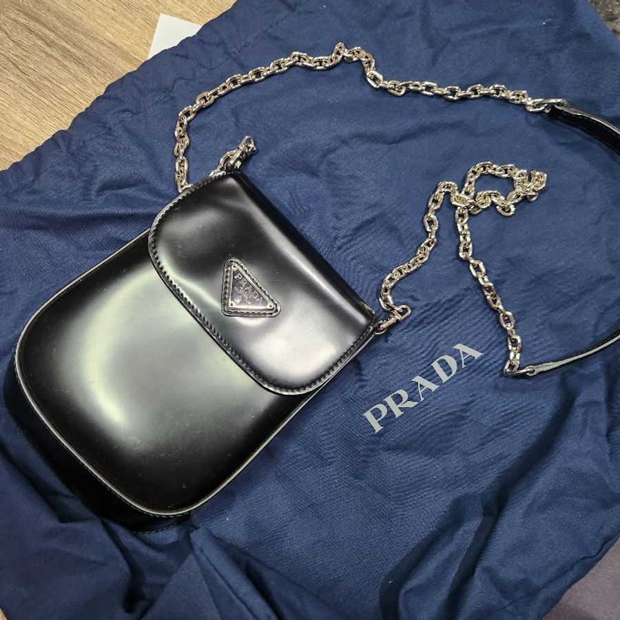 PRADA 隨身包 小廢包 手機包 全皮-0