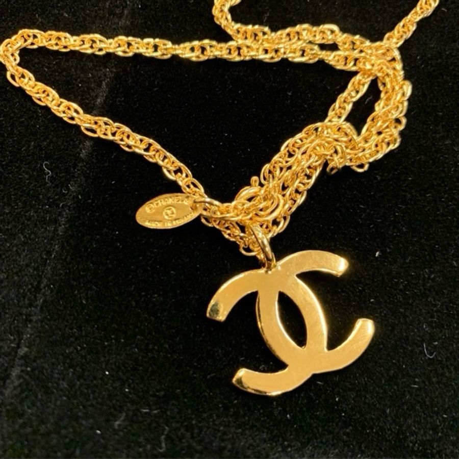 Chanel 經典大logo絞絲鏈項鍊-4