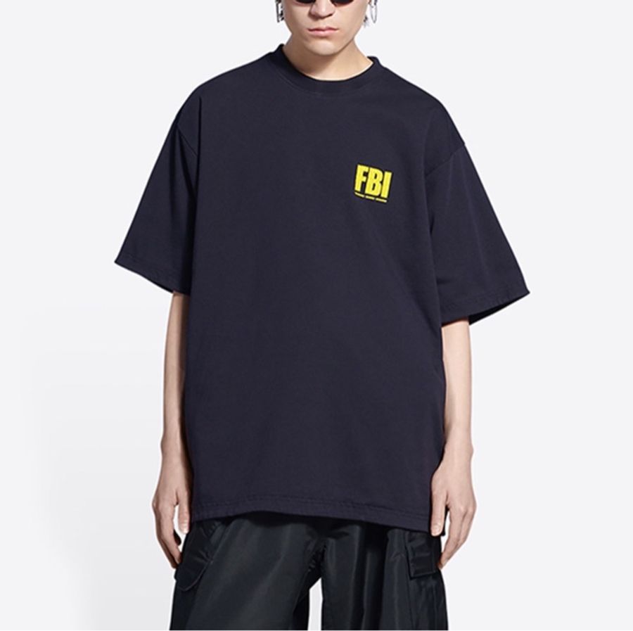 全新Balenciaga巴黎世家FBI 雙面T恤-2