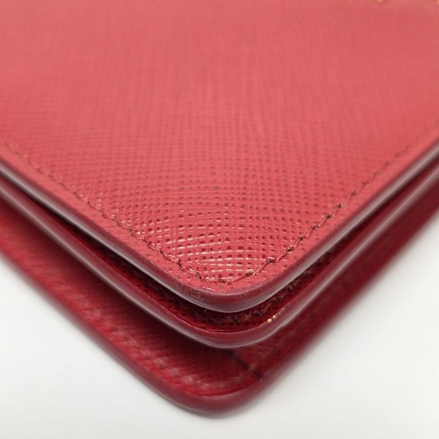 Prada - Pouch Wallet with Chain紅色-10