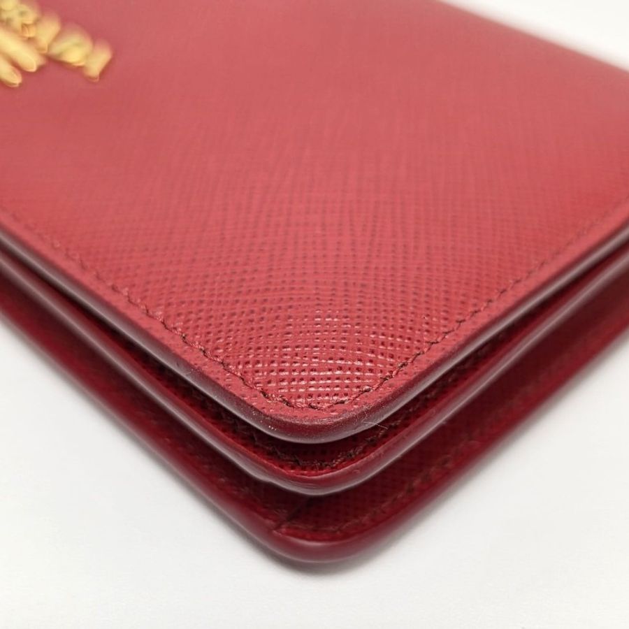 Prada - Pouch Wallet with Chain紅色-12