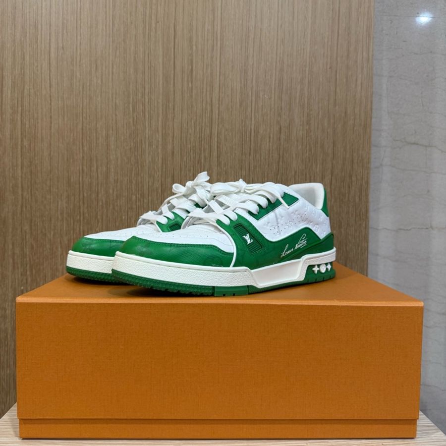 Louis Vuitton Trainer 綠色 LV 6.5-3
