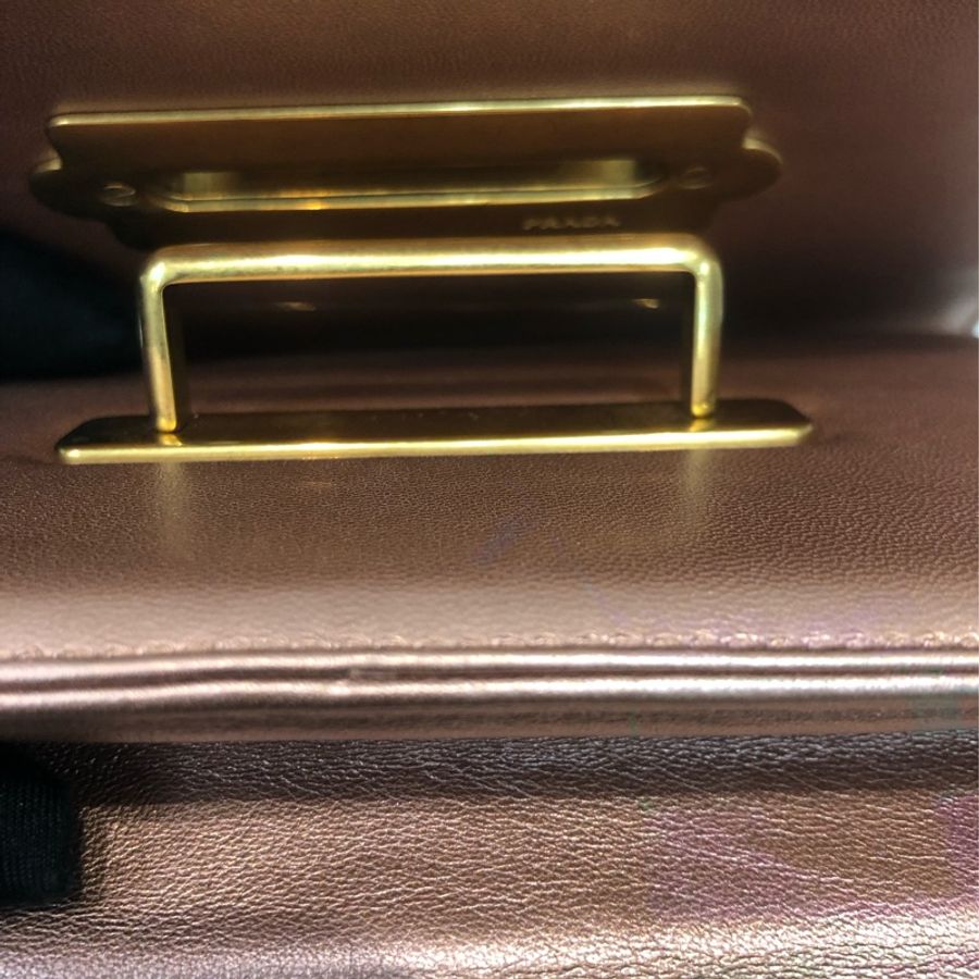 PRADA 粉色矜貴限量盒子 手袋 XB581-14