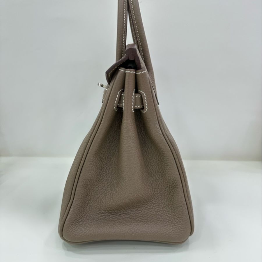 Hermes birkin25 大象灰銀扣 togo 皮 W刻-7