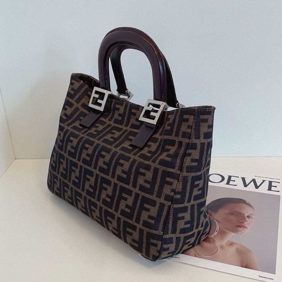 Fendi 芬迪 zucca tote手提包 小號約29*20*11 各大超模同款-3