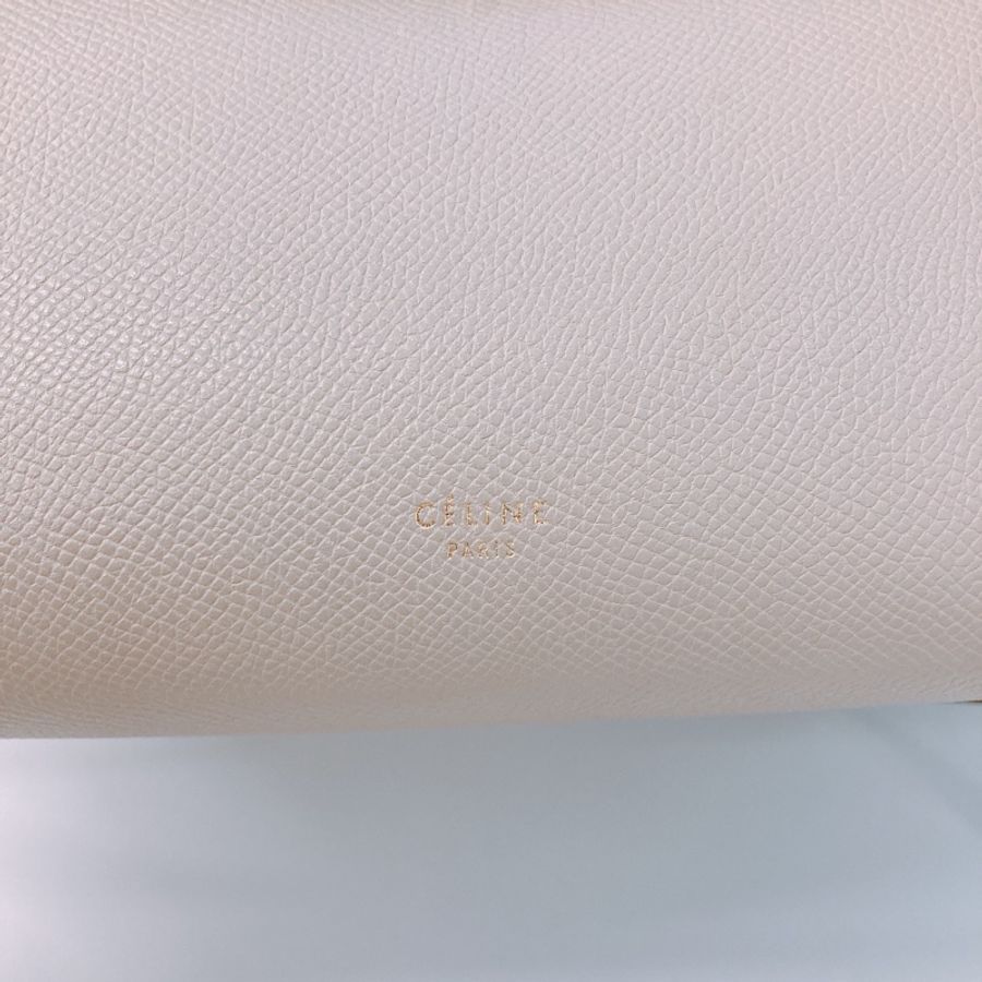 MS0289 賽琳 鯰魚包 米色 金扣 顆粒牛皮Celine Mini Belt Bag Beige X GHW Grained Calfskin-11