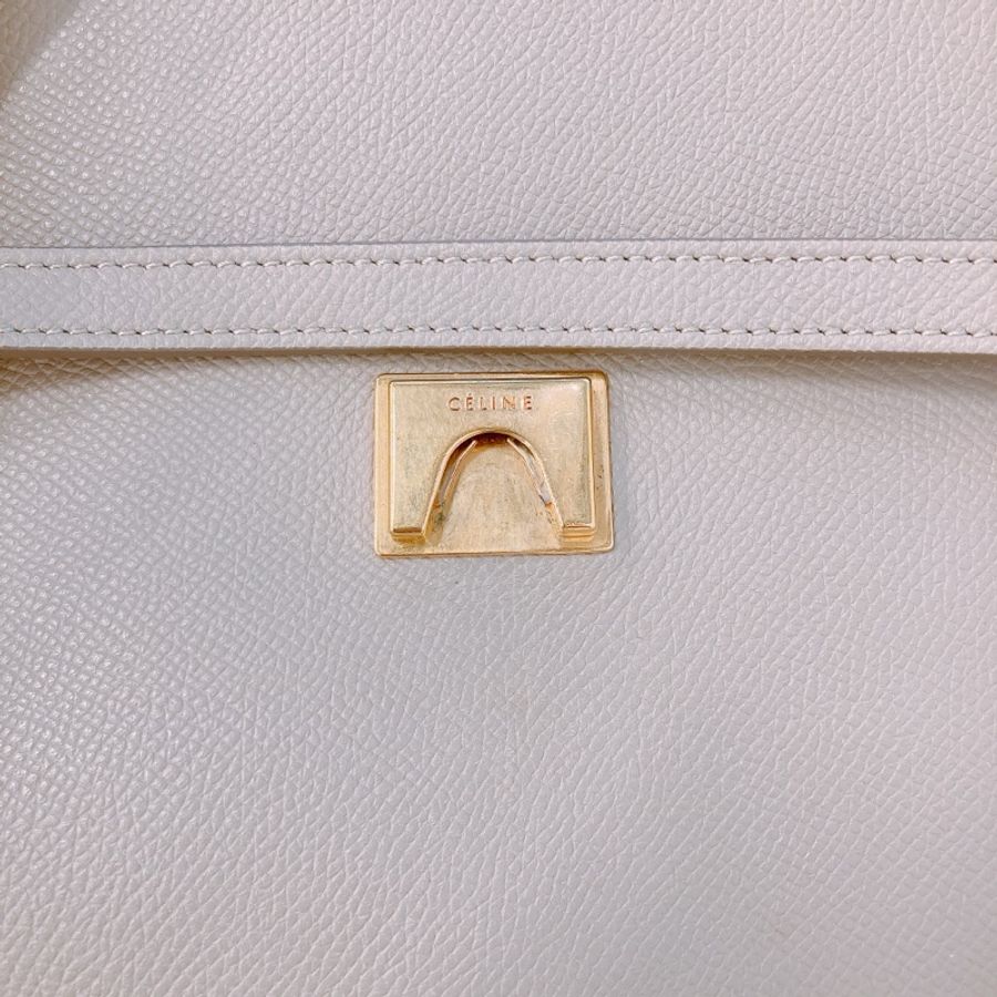 MS0289 賽琳 鯰魚包 米色 金扣 顆粒牛皮Celine Mini Belt Bag Beige X GHW Grained Calfskin-13