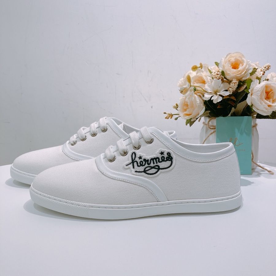 TW4393 Hermēs愛馬仕波鞋 小白鞋 Innocent Sneaker 36.5 Size White-3