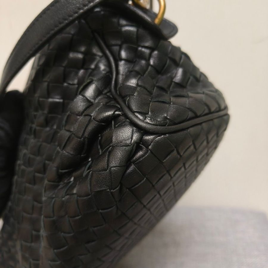 🔥衝破200銷售🔥【限時降價回饋至9/21】㊣✨Bottega Veneta ✨寶緹嘉 BV 羊皮 黑色 編織 雲朵包 肩背包 手提包 編織包 斜背包/二手包/二手精品/保證正品🌳二手樹屋🌳-6