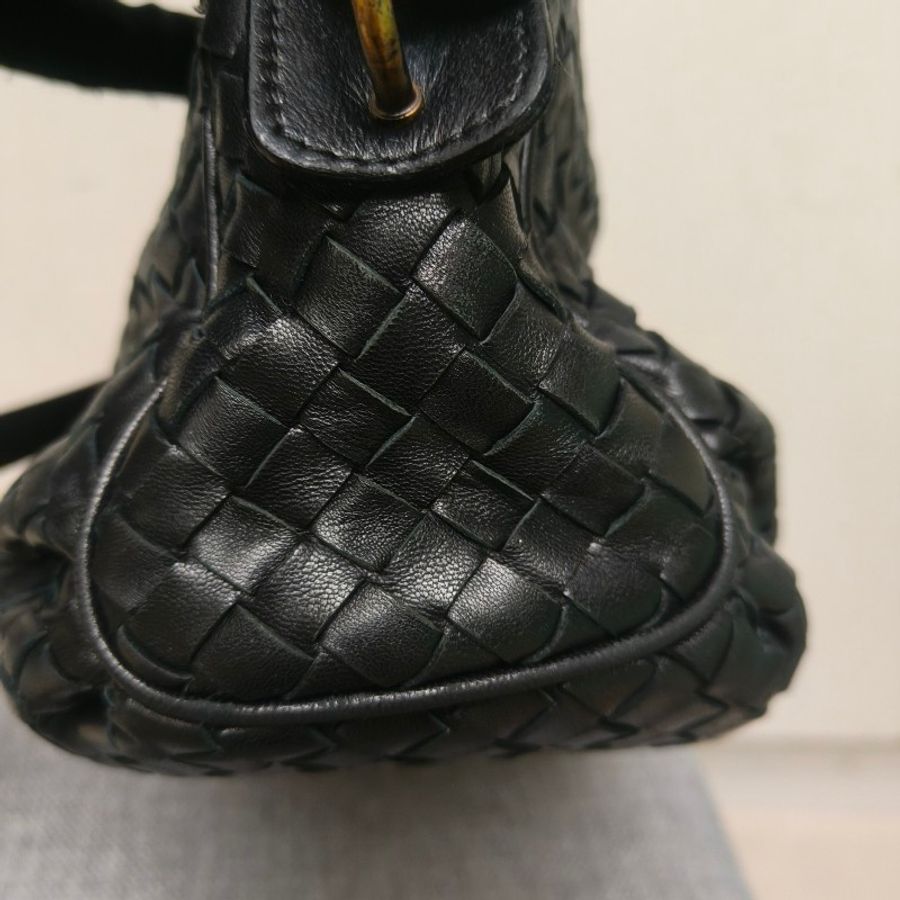 🔥衝破200銷售🔥【限時降價回饋至9/21】㊣✨Bottega Veneta ✨寶緹嘉 BV 羊皮 黑色 編織 雲朵包 肩背包 手提包 編織包 斜背包/二手包/二手精品/保證正品🌳二手樹屋🌳-27
