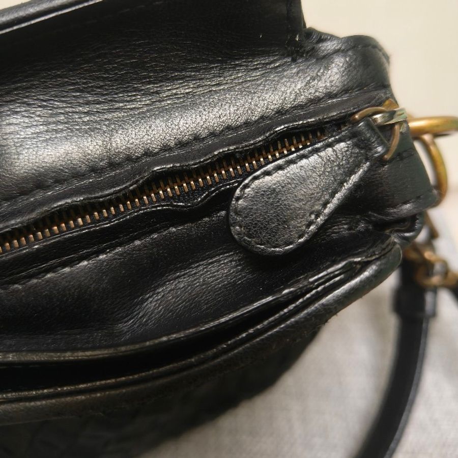 🔥衝破200銷售🔥【限時降價回饋至9/21】㊣✨Bottega Veneta ✨寶緹嘉 BV 羊皮 黑色 編織 雲朵包 肩背包 手提包 編織包 斜背包/二手包/二手精品/保證正品🌳二手樹屋🌳-46