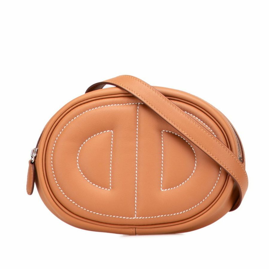 Hermes Hermès Body in the Loop 女士金棕色 Swift 包/腰包-0