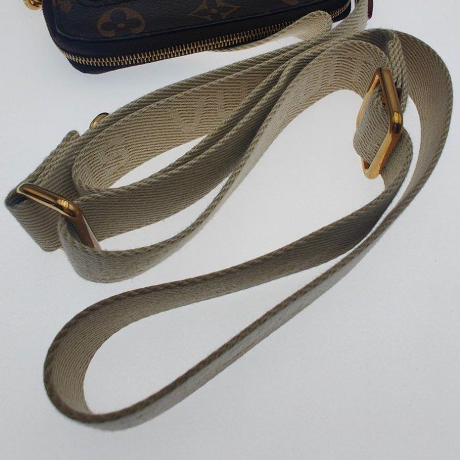 Louis Vuitton 路易威登 單肩包 斜挎包 拉鍊開合 金屬配件 三層設計 潮流酷炫 便攜塗層 帆布配牛皮飾邊-6