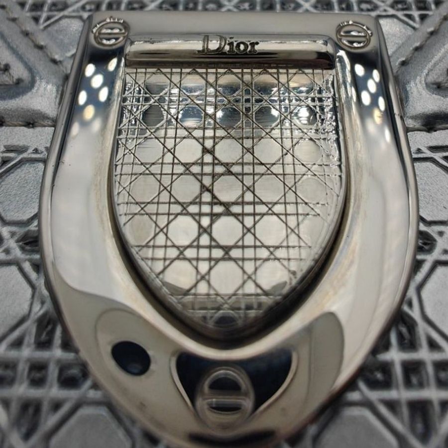 Christian Dior 三折銀皮夾-5