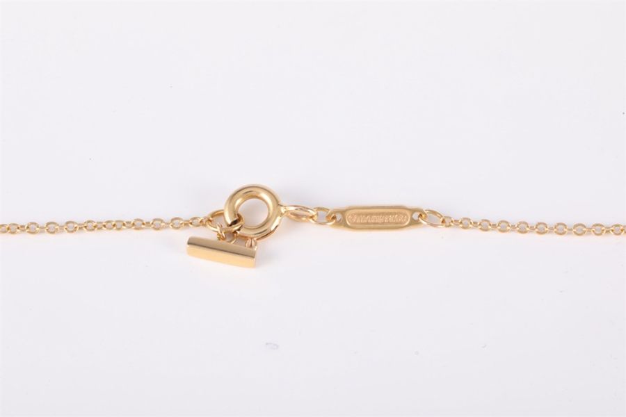 TIFFANY&CO(蒂芙尼) Tiffany T 微笑項鏈 小號 18K黃金 項鏈 黃金-4