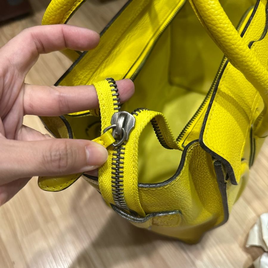 Celine micro luggage 黃 冏包-11