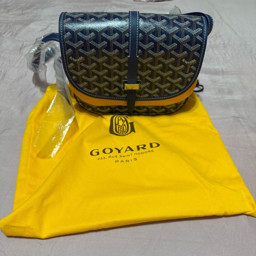 Goyard 郵差包 PM 藍色/ Belvedere PM Bag-8