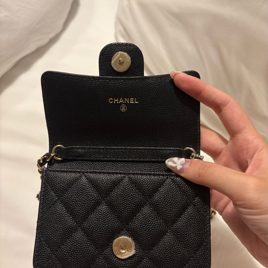 Chanel mini wallet on chain 鏈條斜背包-6