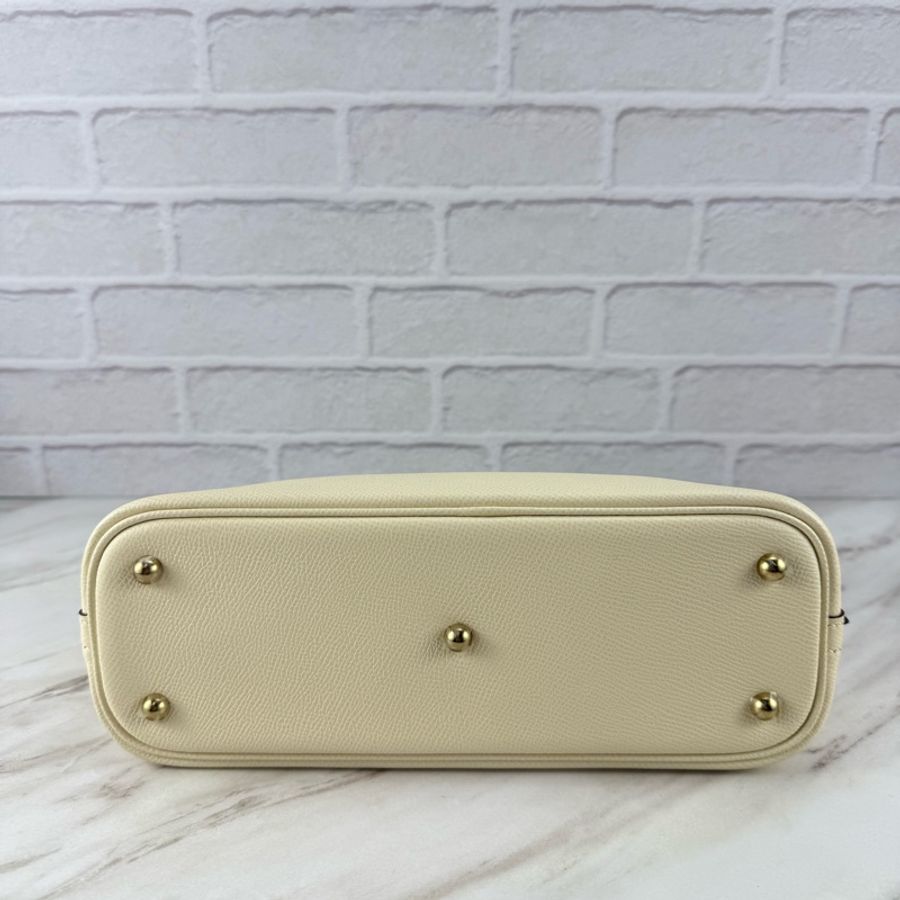 愛馬仕 Hermès Bolide25 Epsom 皮 Nata 奶油白金扣-7