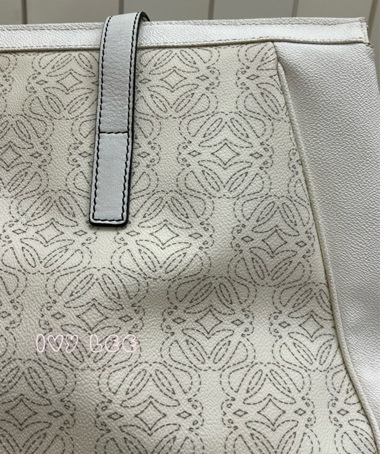 Loewe Anagram 白色 VINTAGE肩背包 手提包 正品 二手精品-34