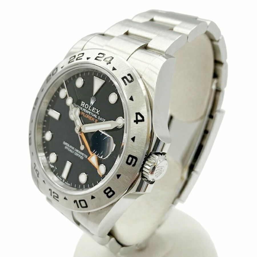 ROLEX Explorer II 226570，隨機編號，黑色錶盤，不銹鋼，自動機芯，男士手錶-2