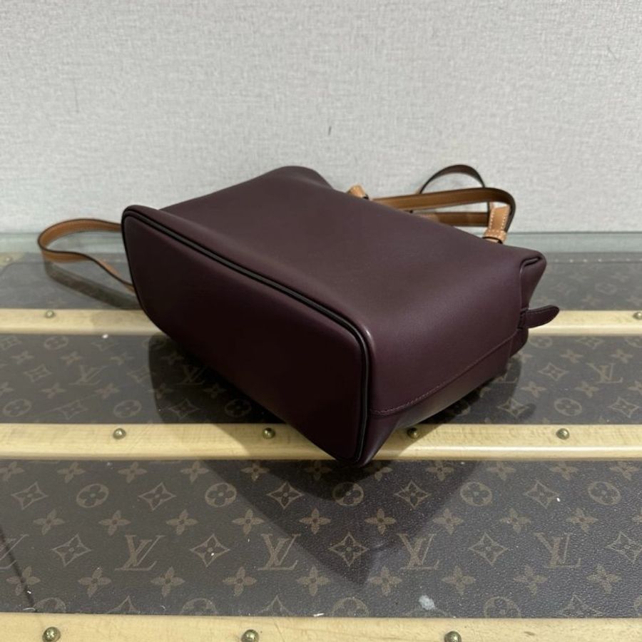 Celine 酒紅色SOFT CUBE小號方塊肩背手提包 25*10*20 98新配件塵袋-2
