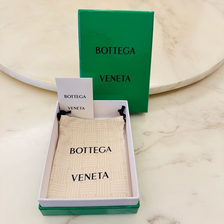 BOTTEGA VENETA撞色荔枝皮短夾-0