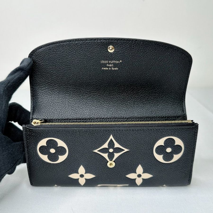 LV 全新Emilie雙色長夾-6