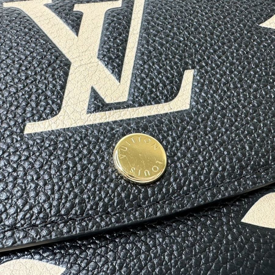 LV 全新Emilie雙色長夾-9