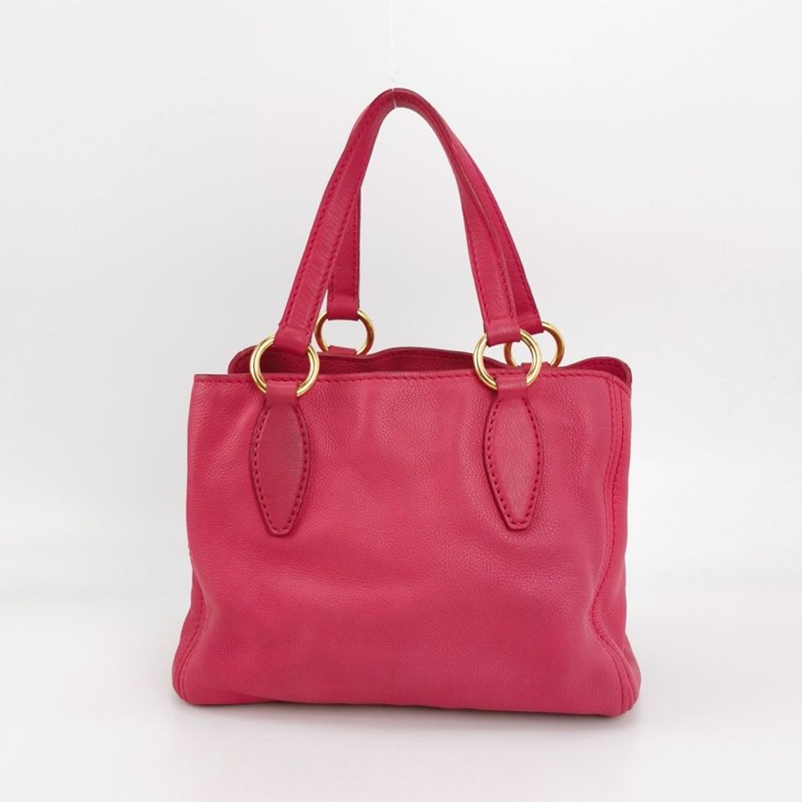 💖 Miu Miu 牛皮純色字母Logo單肩包 義大利奢華品牌 Miu Miu-3