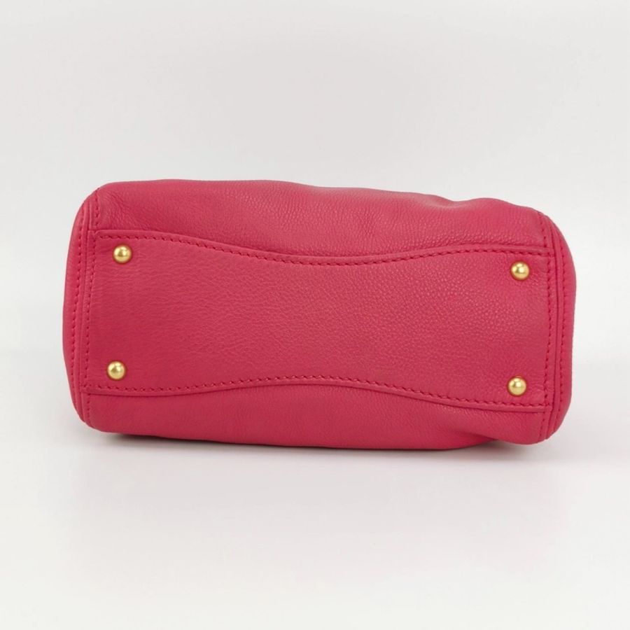 💖 Miu Miu 牛皮純色字母Logo單肩包 義大利奢華品牌 Miu Miu-4