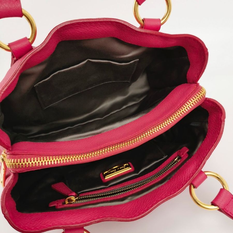 💖 Miu Miu 牛皮純色字母Logo單肩包 義大利奢華品牌 Miu Miu-5