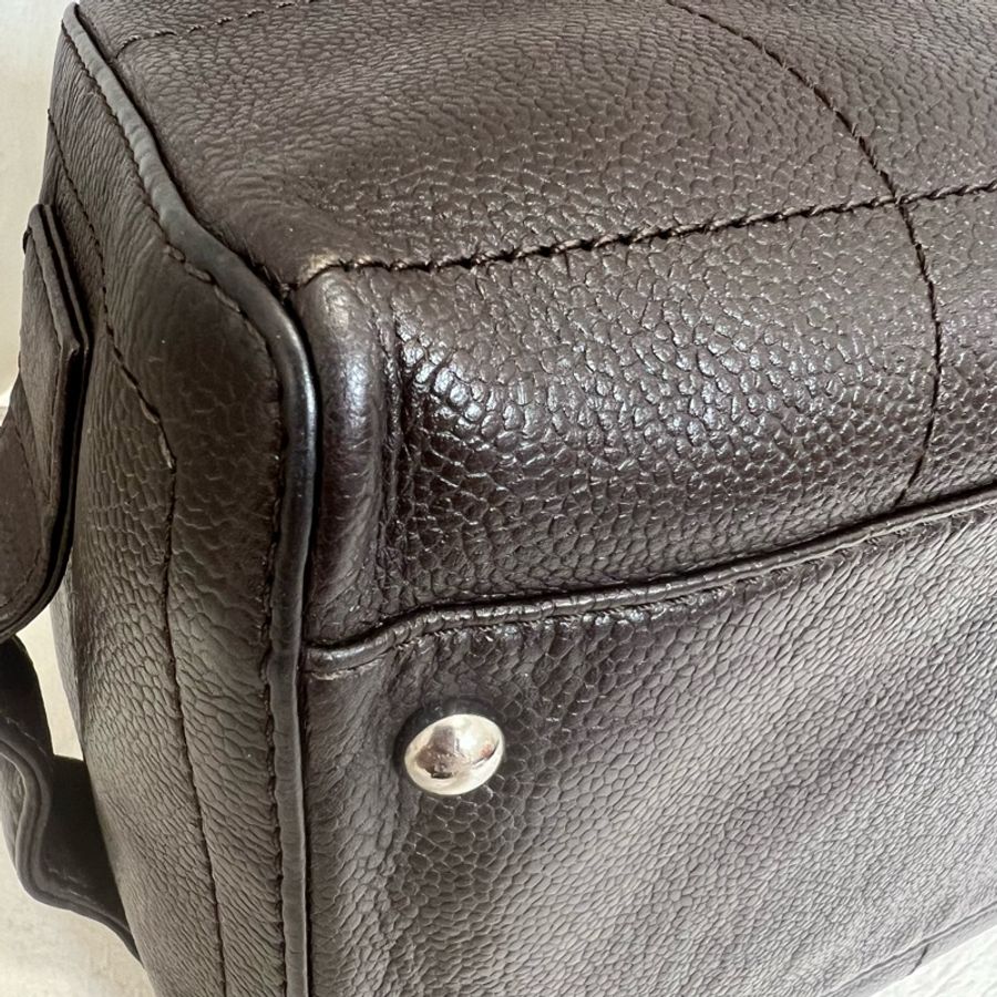 Chanel 香奈兒復古皮革波士頓手袋-9