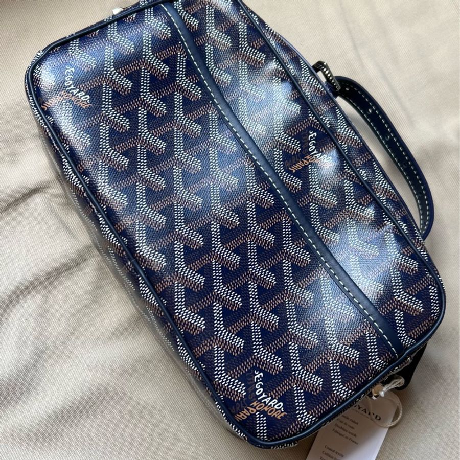 Goyard男用相機包 藍色Navy Blue-4