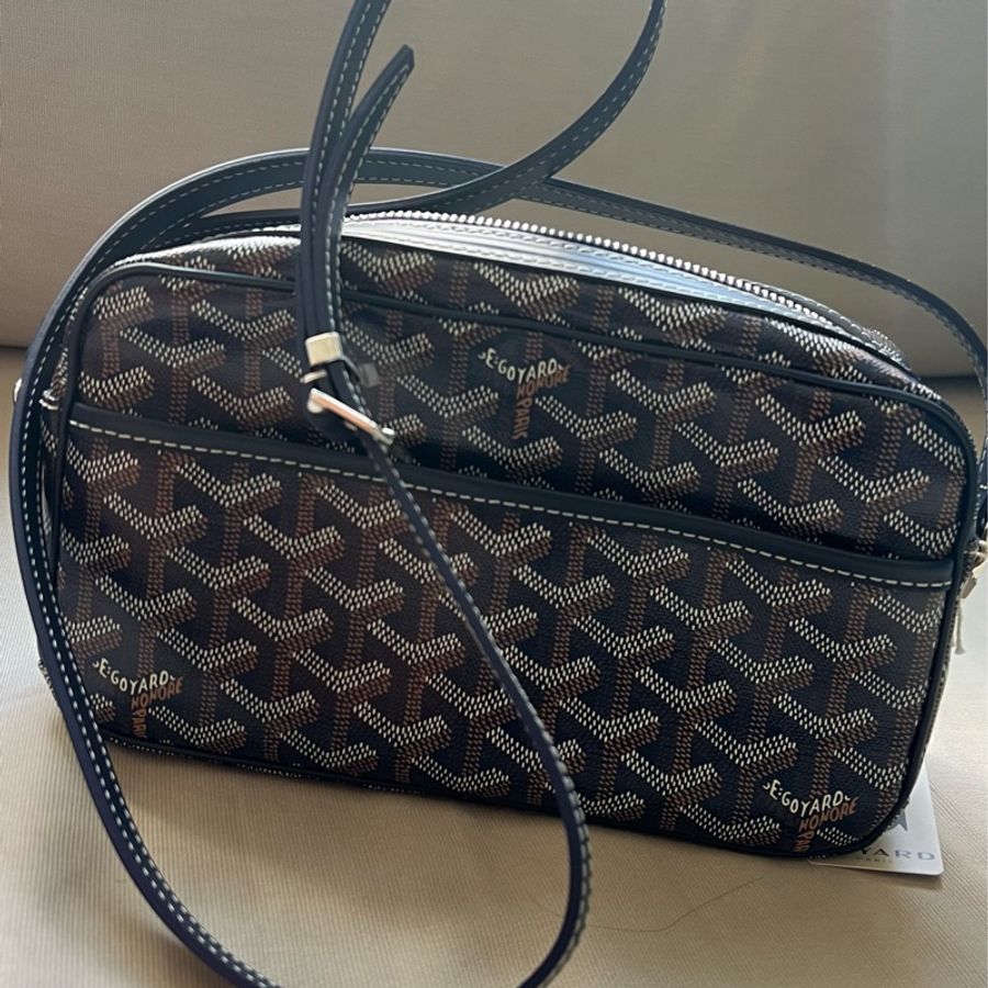 Goyard男用相機包 藍色Navy Blue-7