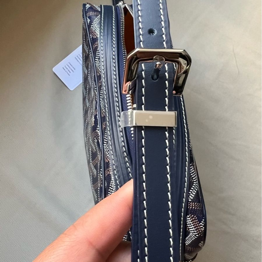 Goyard男用相機包 藍色Navy Blue-13