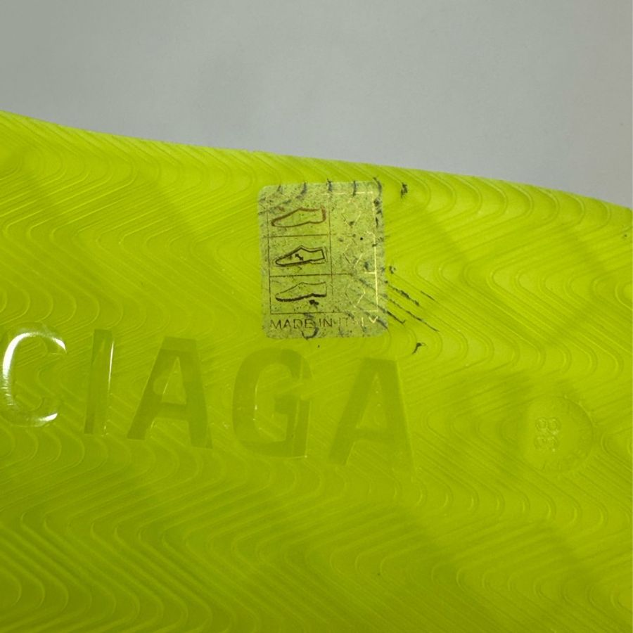 Balenciaga 巴黎世家 綠色透視磨砂果凍拖鞋40碼 閒置-6