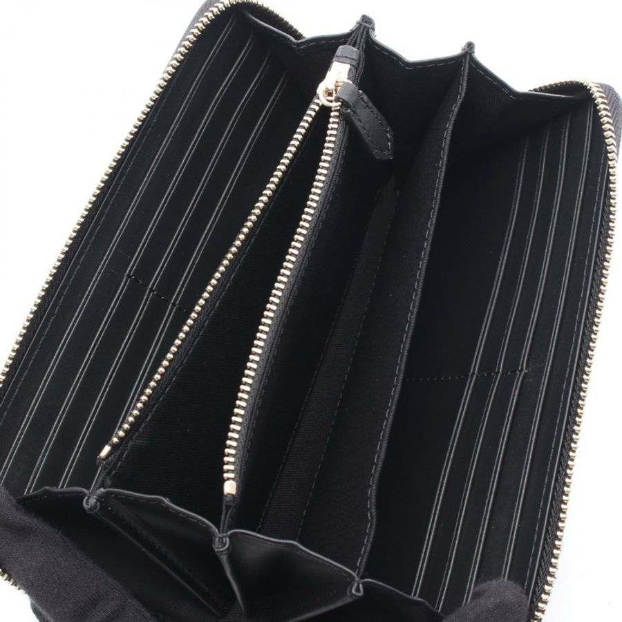 Vivienne Westwood 經典拉鍊圓環錢包 51050023L0040N401 Saffiano 黑色-2