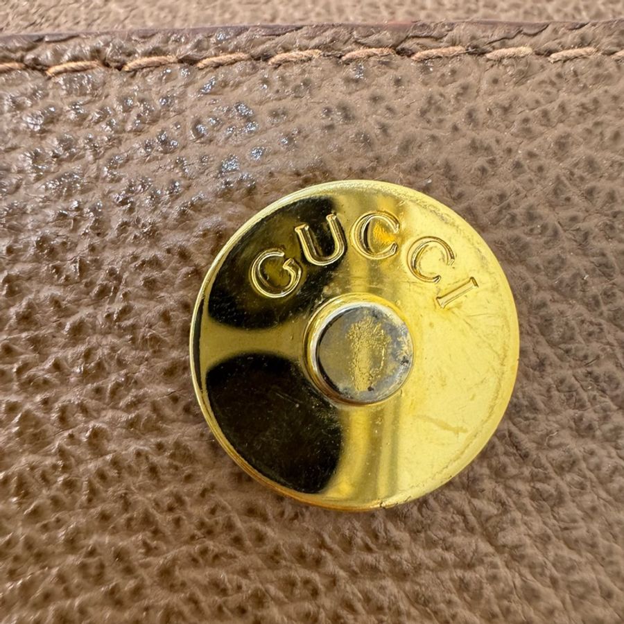 【赫蒂國際精品】 Gucci 古馳 竹節麂皮手提包 vintage-13