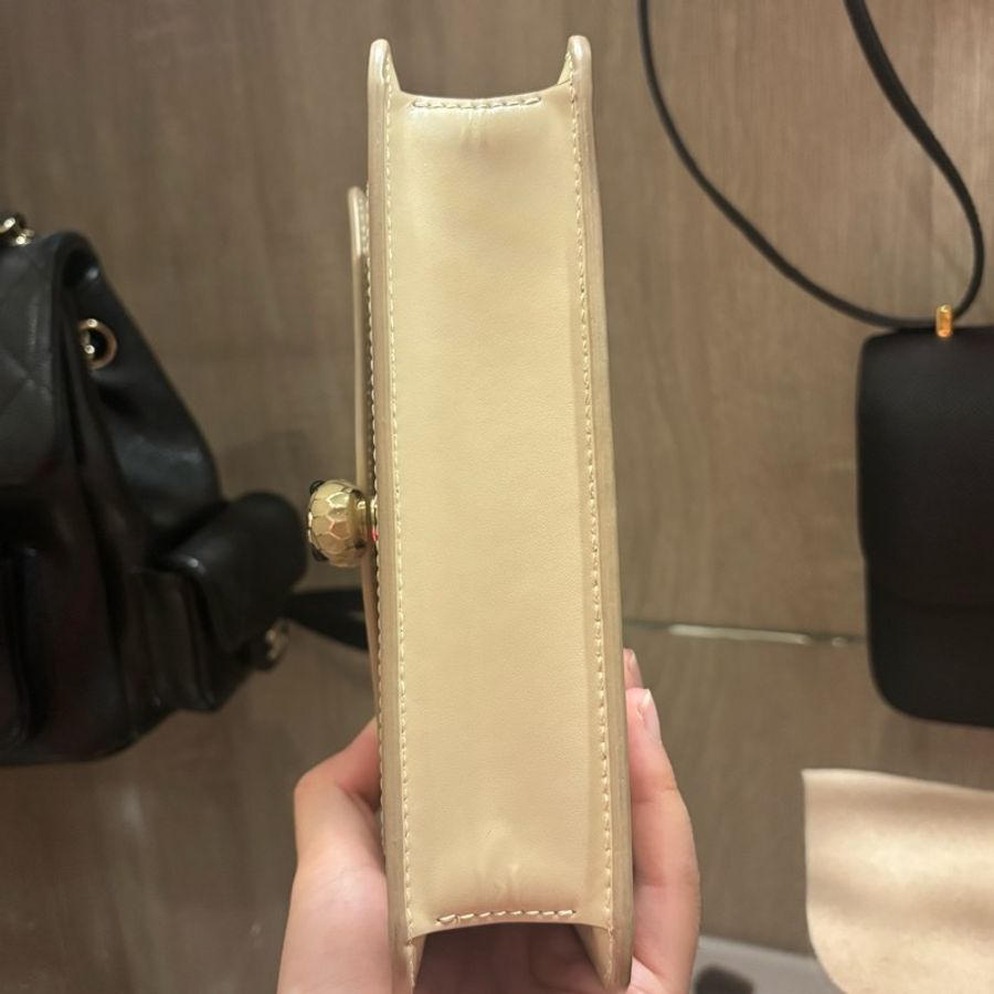 BVLGARI 寶格麗奶茶色 肩背包 9.9成新-11