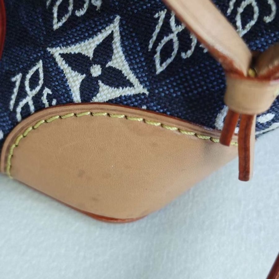 Louis Vuitton 路易威登 Noe Purse系列 斜挎包 燒麥包 織布 彩色 底長11.5*12-9
