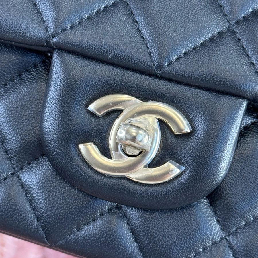 CHANEL 黑色經典coco金釦經典口蓋CF20鍊包❤️🔥2025年離櫃-2