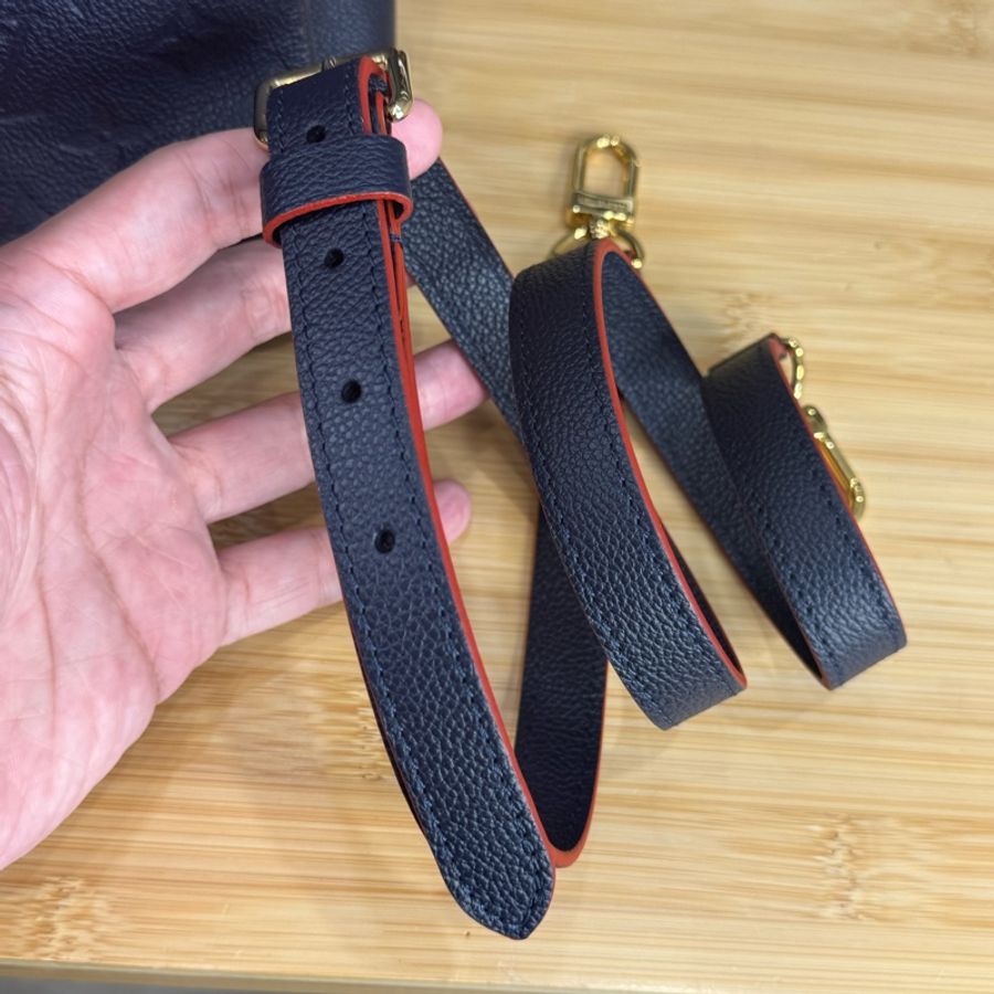 Louis Vuitton 深藍牛皮原花壓紋George MM手提/斜背🏌🏻‍♀️穩重氣質-20